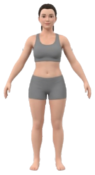 Figure with an average build