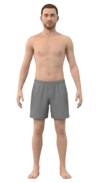 Figure with an average build